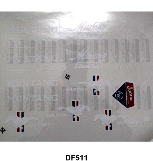 MUSTANG PEDAL CAR DECAL SET