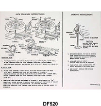 JACK INSTRUCTION/SPARE TIRE DECAL - 66 GALAXIE SEDAN/HARDTOP
