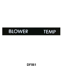 RECIRCULATING HEATER CONTROL PANEL DECAL - 53-56 F-100/F-350