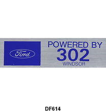 UNIVERSAL VALVE COVER DECALS "POWERED BY 302 WINDSOR"