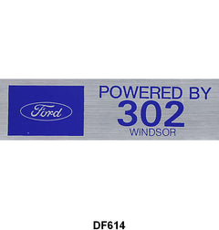 UNIVERSAL VALVE COVER DECALS "POWERED BY 302 WINDSOR"