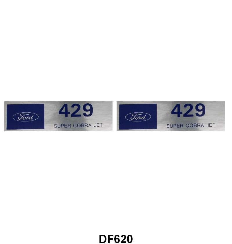 UNIVERSAL VALVE COVER DECALS - 429 SUPER COBRA-JET