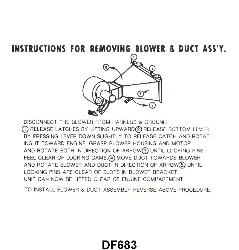 HEATER BOX INSTRUCTION DECAL - 52-54 PASSENGER