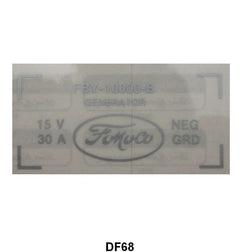 GENERATOR DECAL - 56 PASS, 56 F-100/F-350