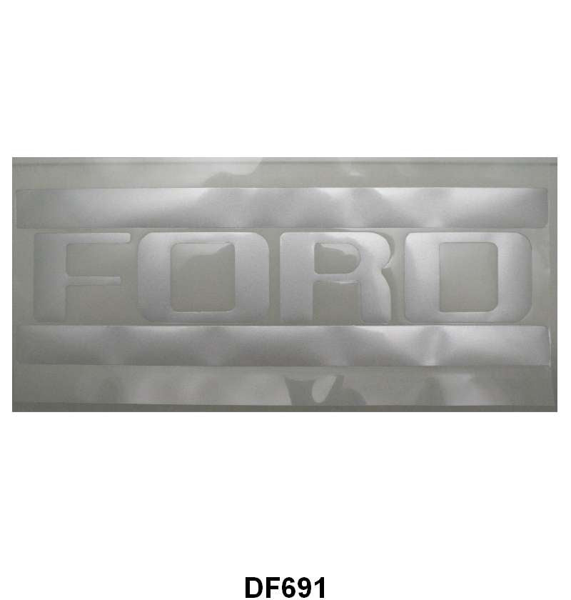 STEPSIDE TAILGATE LETTER DECALS - 53-72 F-100, SILVER