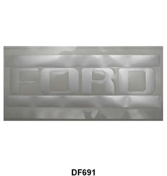 STEPSIDE TAILGATE LETTER DECALS - 53-72 F-100, SILVER