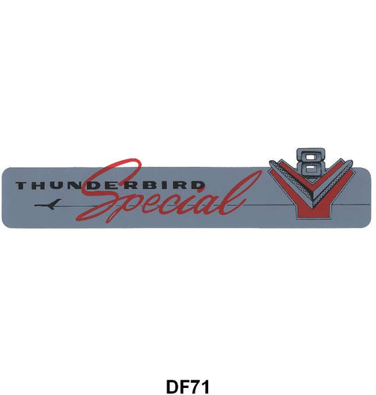 VALVE COVER DECALS - 57 PASS/RANCHERO 312 "THUNDERBIRD SPECIAL"
