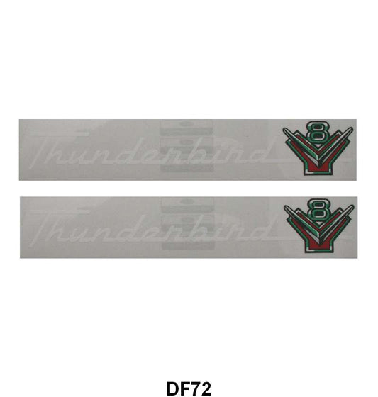 VALVE COVER DECALS - 56 PASSENGER 292 "THUNDERBIRD V8"