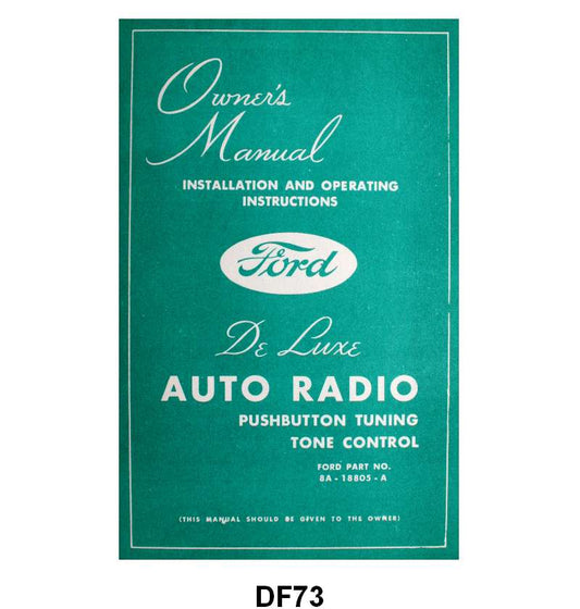 RADIO INSTRUCTION MANUAL - 49 DELUXE PASS WITH 5 BUTTON RADIO