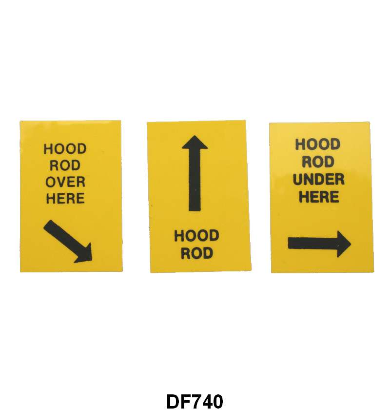 HOOD PROP DECAL SET - 60-63 FALCON, COMET