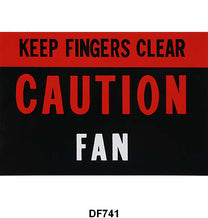 CAUTION FAN DECAL - 64 GALAXIE