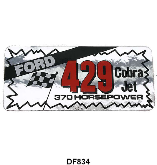 MISCELLANEOUS VALVE COVER DECAL - FORD 429 COBRA-JET 370 HP