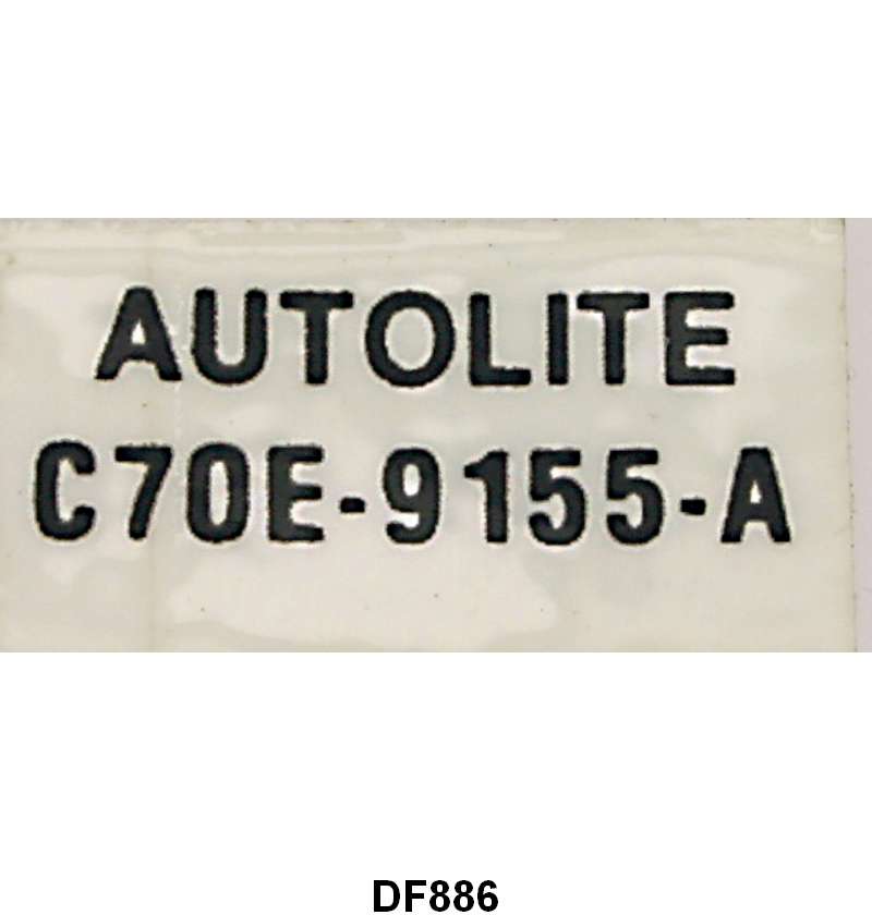 FUEL FILTER DECAL - 69-70 BOSS 302, 67-70 FAIRLANE/MUSTANG 390, 428