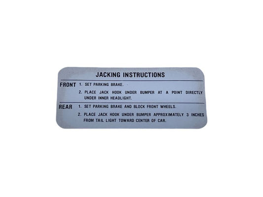 JACK BASE DECAL - 61-62 GALAXIE