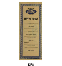 SERVICE POLICY - 39-40 PASS/PICKUP