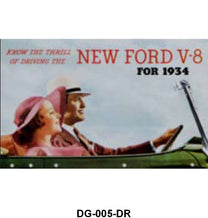 SALES BROCHURE - 34 CAR "KNOW THE THRILL OF DRIVING"