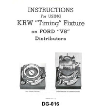 K.R. WILSON TIMING INSTRUCTION MANUAL - 32-48 PASS, 39-48 MERC, 32-47 PU