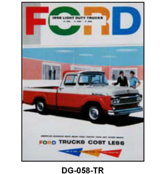 SALES BROCHURE - 58 F-100/F-350