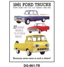 SALES BROCHURE - 61 F-100/F-350, 61 ECONOLINE