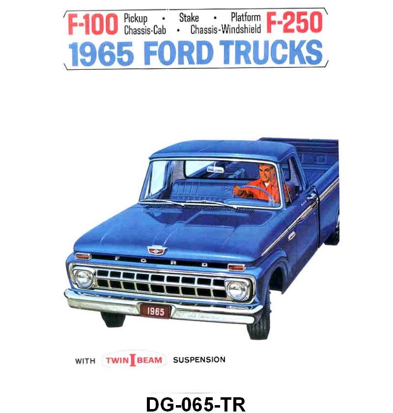 SALES BROCHURE - 65 F-100/F-250