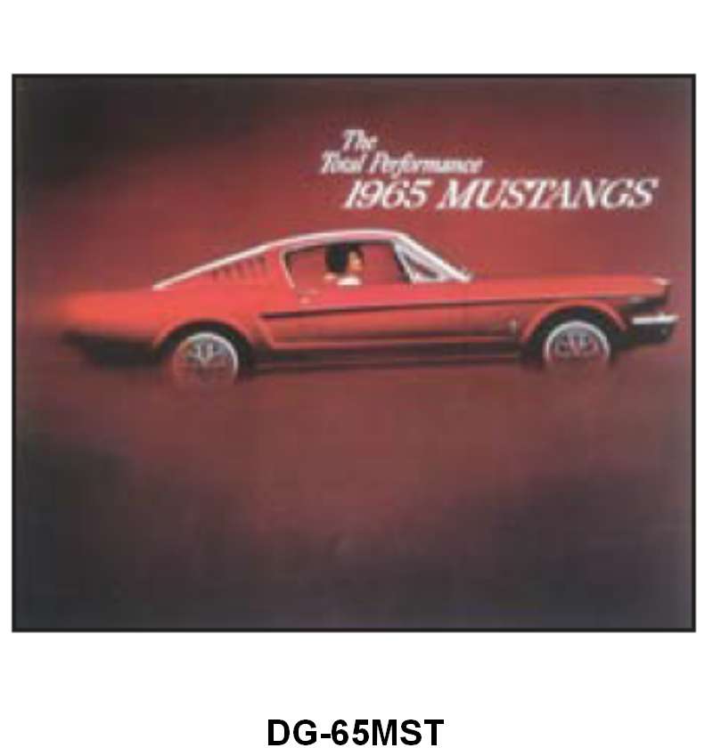 SALES BROCHURE - 65 MUSTANG