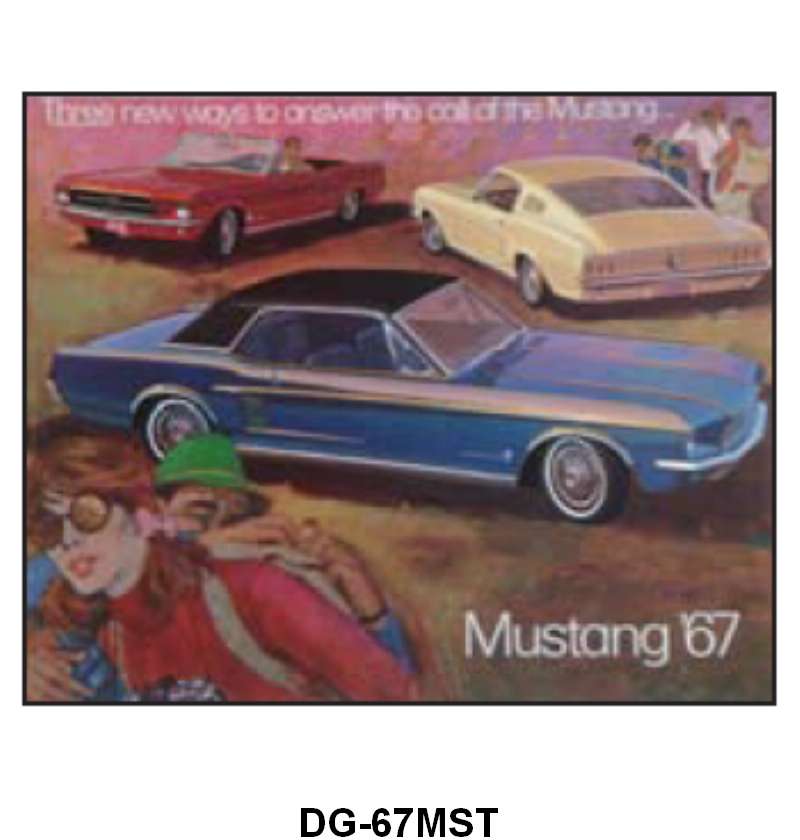 SALES BROCHURE - 67 MUSTANG