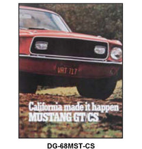 SALES BROCHURE - 68 MUSTANG CALIFORNIA SPECIAL