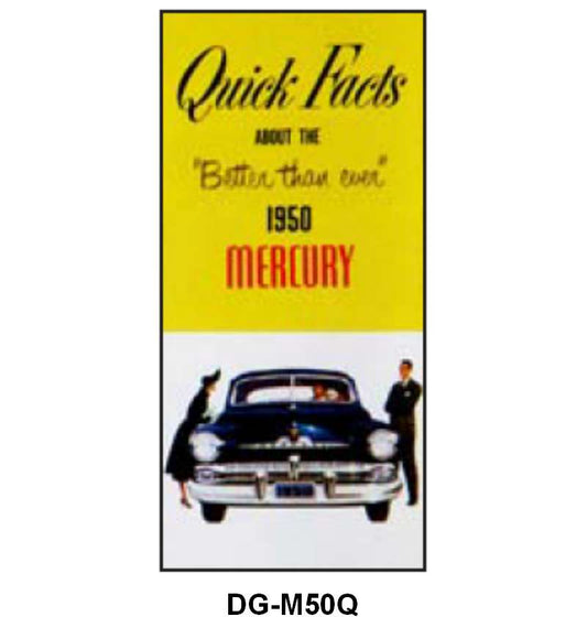 QUICK FACTS BOOK - 50 MERCURY