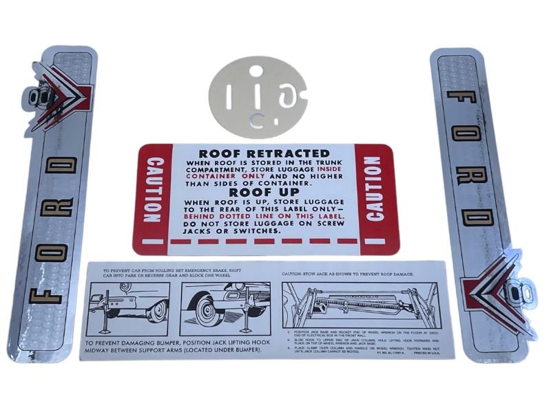 DECAL KIT - 1957 RETRACTABLE, 17 pieces