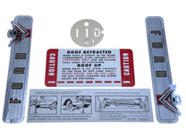 DECAL KIT - 1957 RETRACTABLE, 17 pieces