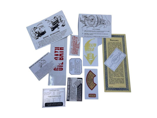 DECAL KIT - 52-53 ALL PASS V8, 11 pieces