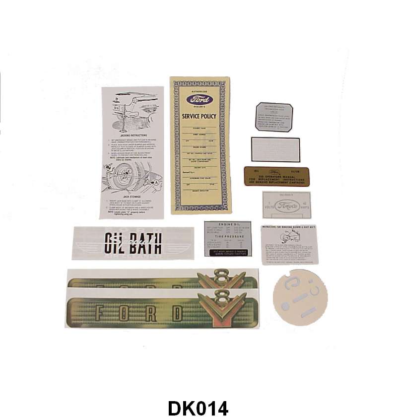 DECAL KIT - 54 ALL PASS V8, 11 pieces