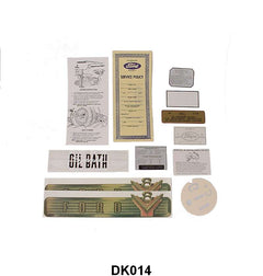 DECAL KIT - 54 ALL PASS V8, 11 pieces