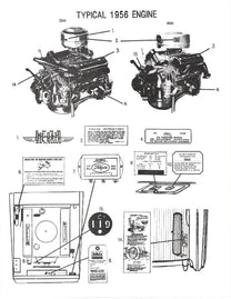 DECAL KIT - 56 ALL PASSENGER V8, 18 pieces