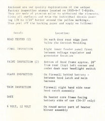 DECAL KIT - 56 T-BIRD, 13 pieces
