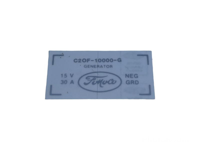GENERATOR DECAL - 62-64 COMET