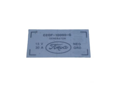 GENERATOR DECAL - 62-64 COMET