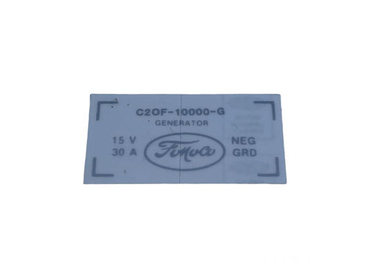 GENERATOR DECAL - 62-64 COMET