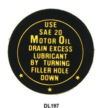 FAN HUB INSTRUCTIONS DECAL - 42-48 MERCURY