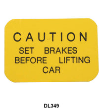 JACK INSTRUCTION DECAL - 53 MERCURY