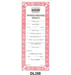 SERVICE POLICY - 53-54 MERCURY