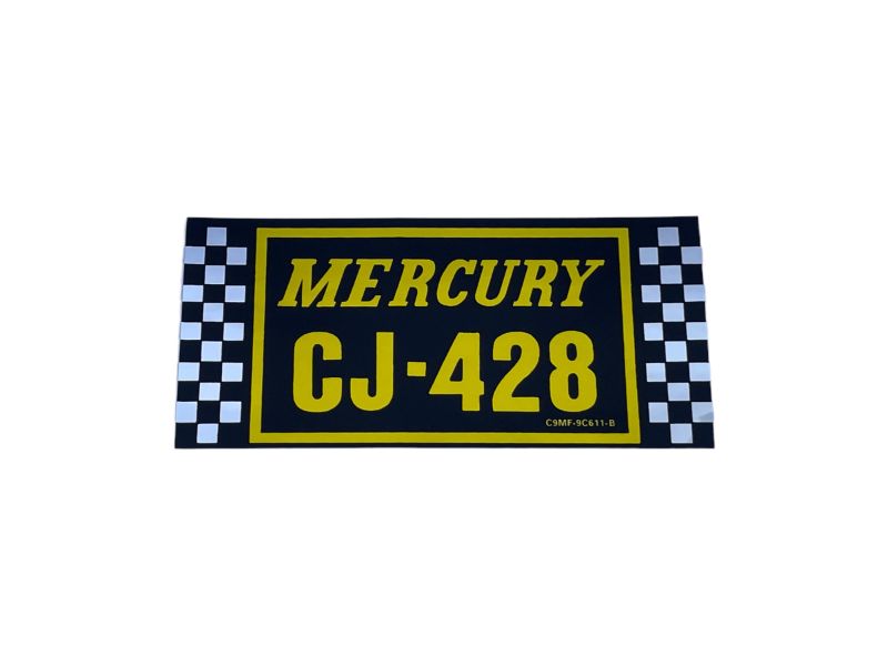 AIR CLEANER DECAL - 69-70 COUGAR, COMET 428 CJ WITH RAM AIR