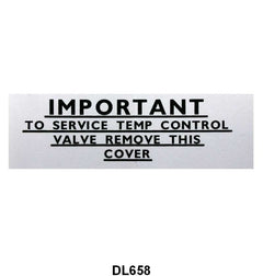 HEATER BOX INSTRUCTION DECAL - 50-51 MERCURY