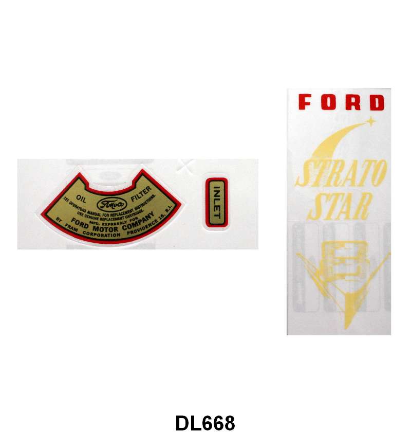 OIL FILTER DECALS - 52-53 MERCURY