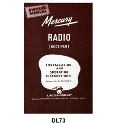 RADIO INSTRUCTION MANUAL - 49 MERCURY