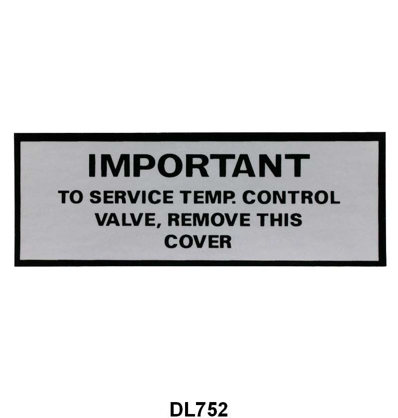 HEATER DOOR DECAL - 50-51 MERCURY