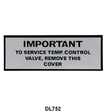 HEATER DOOR DECAL - 50-51 MERCURY