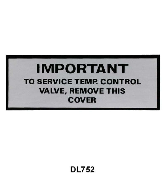 HEATER DOOR DECAL - 50-51 MERCURY