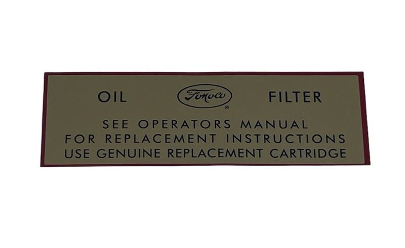 OIL FILTER DECAL - 54-56 MERCURY