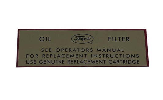 OIL FILTER DECAL - 54-56 MERCURY
